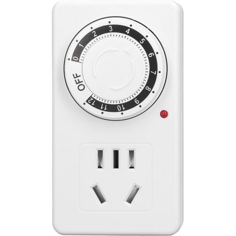 Minuterie Prise Compteur 12h Protection Surcharge Coupure Automatique Prise Programmateur AU 250V (1/5)