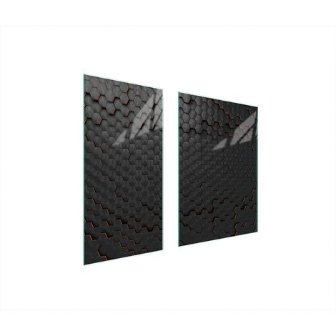 GLASSCHUTZPLATTE 75x52 SCHWARZ (1/5)