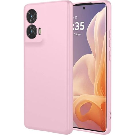Custodia per Motorola Moto G24 / G24 Power / G04, in silicone leggero, rosa (1/2)