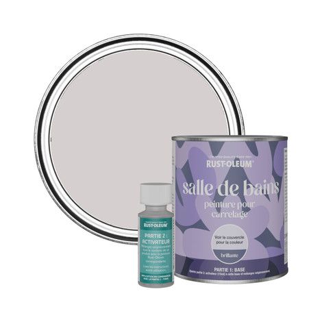 Peinture pour Carrelage de Salle de Bain, Finition Brillante - Baboushka 750ml (1/3)
