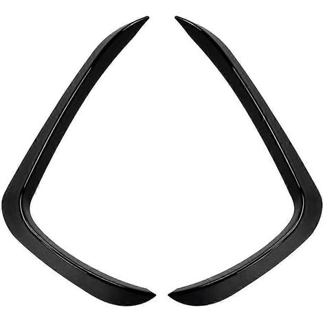 Lame de pare-chocs avant, spoiler latéral, cadres de feux antibrouillard, cache pour BMW X5 F15 M Sport 2014-2018, kit carrosserie splitter (noir brillant) (1/5)
