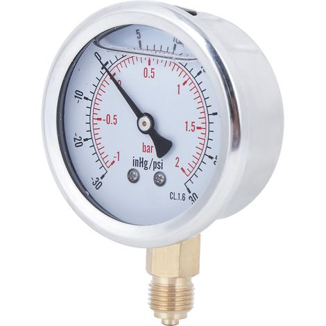 Manomètre radial TS PGGZ604-2bar 1/4BSP Y60 pour la mesure de pression domestique (1/5)