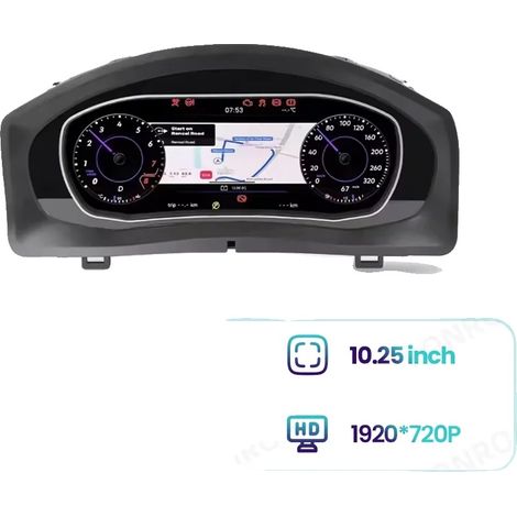 Tableau de bord numérique, connectivité sans fil, installation plug-and-play, Pour Tiguan 09-17 (1/2)