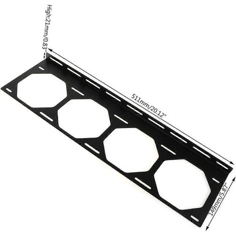 Support de montage DIY pour radiateur de ventilateur 12/14 cm - 120 240 360 480 mm - SPJ-480L (1/4)