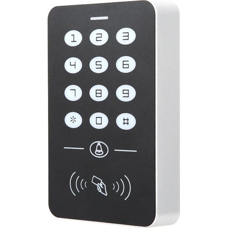 Lecteur de carte RFID à mot de passe, contrôle d'accès de porte, contrôleur sans contact, clavier, carte d'identification du système (1/5)
