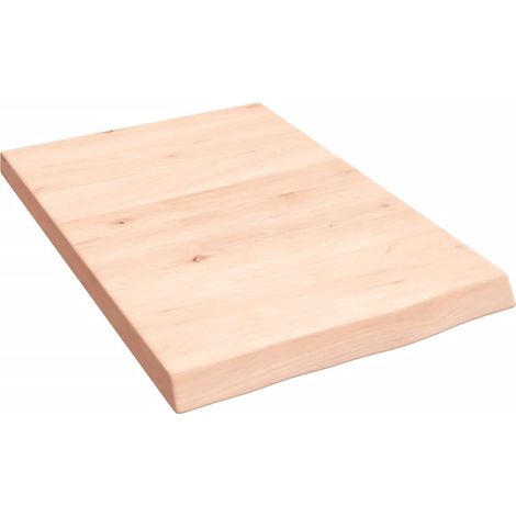 Maison Exclusive - Piano Bagno 40x60x(2-4) cm in Legno Massello Non Trattato