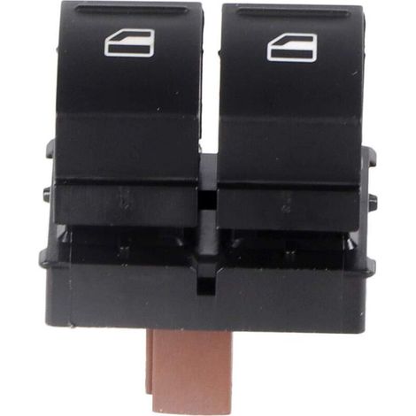 Interrupteur de vitre électrique, Interrupteur de Bouton de fenêtre électrique de Commande électrique en Plastique ABS pour 2 Roomster, 1Z0959858 (1/4)
