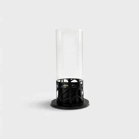 Moderner Tisch-Biokamin aus Metall und Glas Spark Design (1/3)