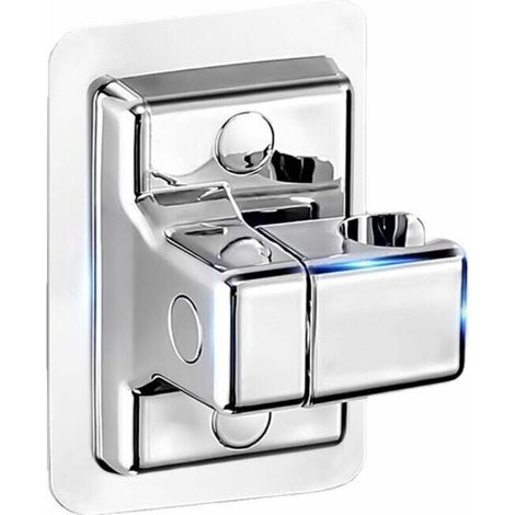 UlisemSupport Pommeau de Douche, 360° Réglable Support Douche, ABS Plastique Accroche Pommeau de Douche Support Pommeau de Douche sans Percage, Adhésif Fort Porte Pommeau de Douche Support Douche,1 pa (1/4)