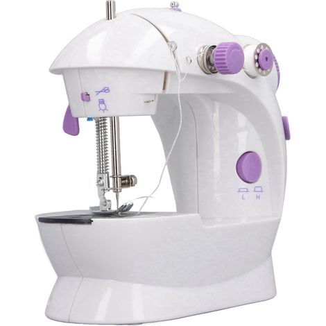 Mini machine à coudre électrique portable pour débutants, kit de couture et de quilting avec fils et accessoires, pour la maison et les voyages, prise UE 100-240 V (1/5)