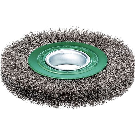 Lessmann Draht-Rundbürste (grün) INOX-Draht 0,30 mm, Bürsten-⌀xBesatzbreite: 100X20 mm (1/2)