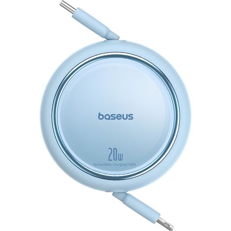 Cavo retrattile USB-C Free2Pull - iPhone Lightning 20W 1m - Blu (1/5)