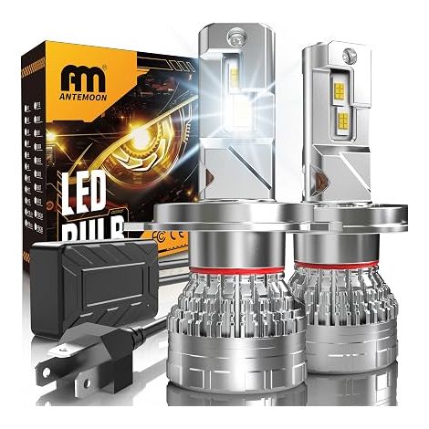H4 LED Bulbs, 110W 30000LM 6500K White H4 LED Lamps 12V 24V Car Headlight Replacement for Halogen and Xenon Lamps (1/4)