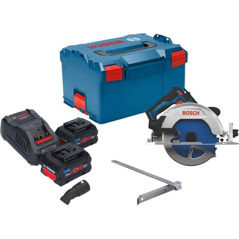 Bosch GKS 18V-68-2 Akku Kreissäge 18 V 190 mm Brushless + 2x ProCORE Akku 5,5 Ah + Ladegerät + L-Boxx