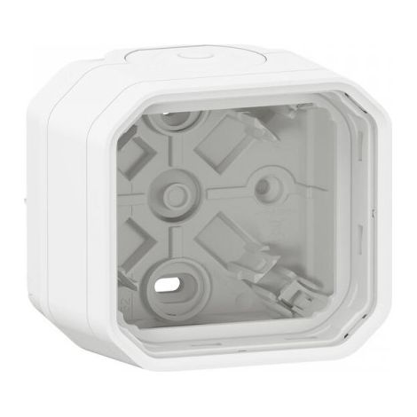 SURFACE BOX PLEXO 1 CANCELLO CON 2 TERMINALI A MEMBRANA E 1 ENTRATA - BIANCO LEGRAND LEG069689L