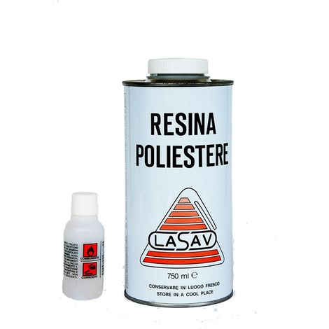 Resina Trasparente Liquida – Vetroresina Poliestere con Catalizzatore 750ml