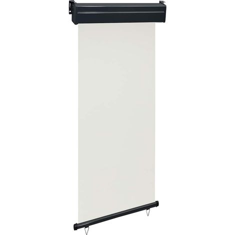 Balkon-Seitenmarkise 85x250 cm Creme