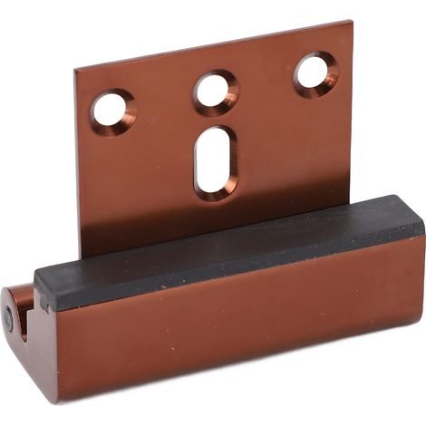 Verrou de sécurité pour porte d'entrée, résistant à 363 kg (800 lb), en alliage d'aluminium, avec système de sécurité enfant, pour chambre ou garage, marron. (1/5)