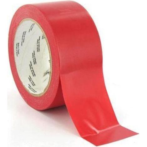 cinta para marcar suelo 764. pvc pigmentado. adhesivo de caucho. rojo. ancho 50mm. longitud 33m - 3m