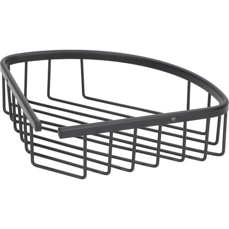 Étagère de Salle de Bain Angulaire en Acier Inoxydrable, Rangement Coin Cuisine et Douche, Support pour Accessoires (1/5)