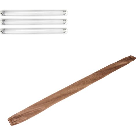 Abnehmbarer Samtbezug mit Reißverschluss für Edelstahlketten, Edelstahlketten, Kabelschutzhülle, DIY-Beleuchtungszubehör, hellbraun (1/5)