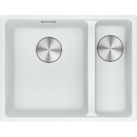 Franke Maris - Fregadero de fragranite MRG 160-34-15/2, 55x43 cm, blanco hielo 125.0687.267