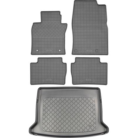 Mazda CX-30 SUV (5 puertas) desde agosto de 2019. JUEGO: alfombrillas de goma para coche + alfombrilla para maletero. (1/5)