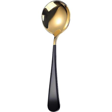 Cuillères à soupe en acier inoxydable de 15,7 cm (6,2 pouces) de long avec manche portable CULG (1/4)