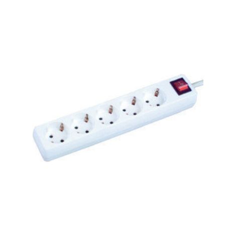 Base multipla 5 prese con interruttore della luce 3 mts 36.227/3 Electro DH 8430552121199