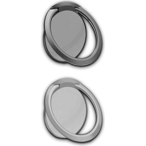 Lot de 2 Anneaux support, rotation 360°, alliage de zinc 1,8mm, compatible voiture, pour smartphone（Q3 : Nouveaux produits pour le mois d'août） (1/5)
