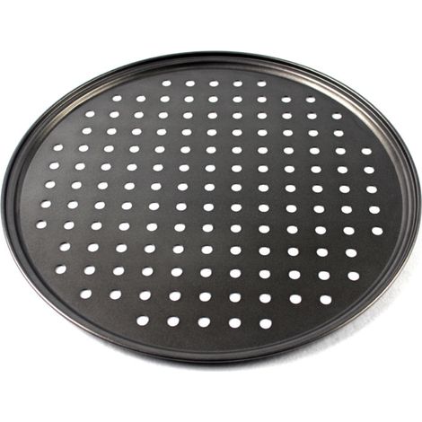 Plaque à pizza antiadhésive, plateau à pizza rond, outil de cuisson robuste (1/5)