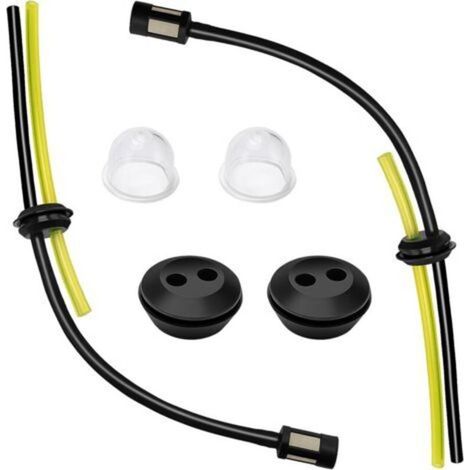 Kit de filtro de combustible universal de 2 piezas, manguera de combustible de goma para desbrozadora, bombilla de cebado del filtro, junta del depósito de combustible, para desbrozadora y cortacésped (1/5)