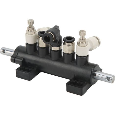 Jeffergarden Outil de réparation de roue de pédale de valve de contrôle d'air de pneu de voiture à cinq voies adapté au changeur de pneus-DOU