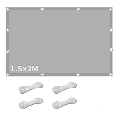 CCYKXAVoile D'Ombrage Rectangulaire,Voile D'ombrage Imperméable Rectangulaire 1.5x2m,Toile Ombrage Imperméable,Voile Dombrage Rrectangulaire,Filet Dombrage (1/5)