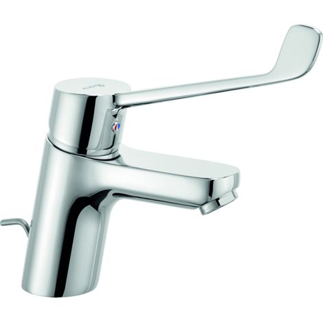 Kludi Pure&Easy - Medizin-Waschtischarmatur mit Ablauf, Chrom 372870565 (1/3)