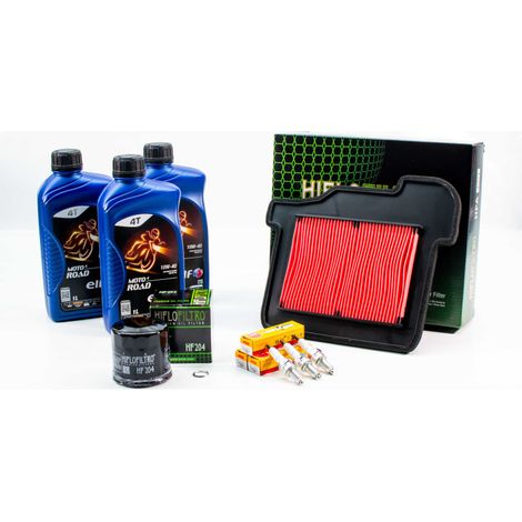 Kit Révision Filtres Bougies pour YAMAHA TRACER 900 de 2015 à 2016 - ELF MOTO 4 ROAD 10w40 3L