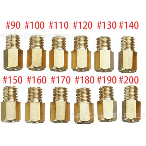 12-teiliges Hauptdüsenset für Vergaser, kompatibel mit Mikuni VM TM TMX 90-200 (1/5)