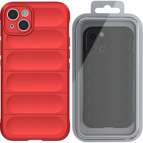 Magic Shield Hülle für iPhone 14 Plus, flexible Schutzhülle, rot (1/5)