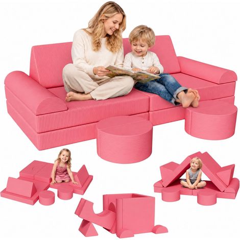 Canapé Modulable pour Enfant, Meubles de Chambre et de Salle de Jeux (1/5)