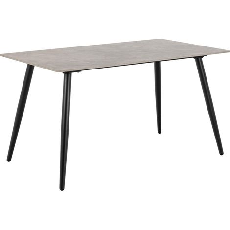 Mesa Norsica 588, Mármol gris, 75x80x140cm, Cerámica, Metal