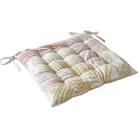 Galette de Chaise Imprimé "Majorelle" 38x38cm Multicolore