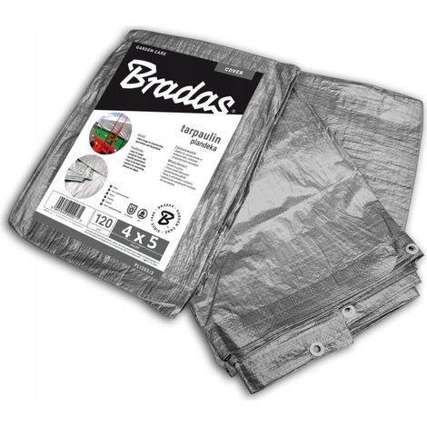 BÂCHE ARGENTÉE 120 g 4 x 5 m BRADAS