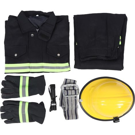 Fireproof Safety Coverall, Type 97 Navy Blue Thermal Insulation Coverall with Reflective Strip for Industrial Workers from -20℉ to 392℉ (XXXL) (1/5)