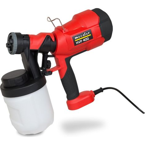Pistola HVLP Mecafer 400 W ugello 2,5 mm vaschetta 900 ml portata 800 ml/min (1/3)