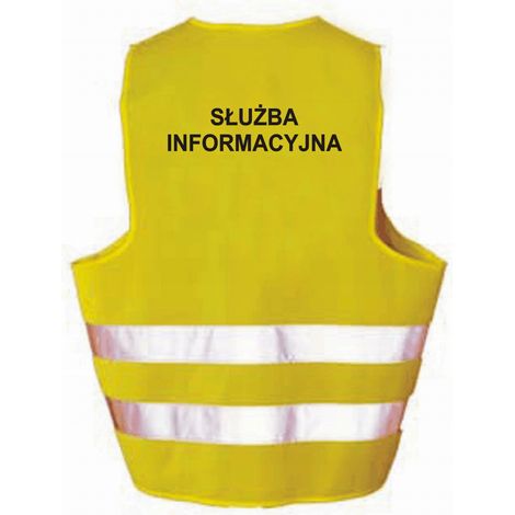 Chaleco reflectante para eventos SERVICIO DE INFORMACIÓN