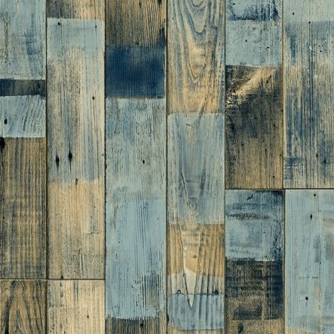 Décoweb – Sol vinyle imitation parquet bleuté 15 x 20 cm – Lame PVC 9 cm – Résistance au glissement R10 – Isolation phonique 18 dB