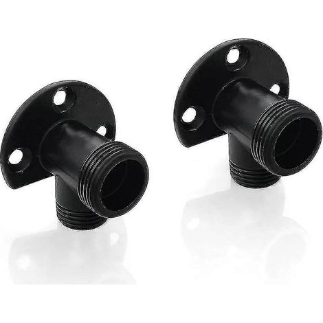 Kit d'installation noir mat pour raccorder le flexible d'un robinet apparent, système de douche extérieure, mitigeur thermostatique, conversion encastrée/en saillie (1/5)