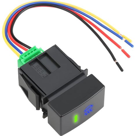 Interrupteur poussoir 4 pôles 12 V pour phare antibrouillard avec rétroéclairage LED compatible avec Odyssey compatible avec Accord (1/5)