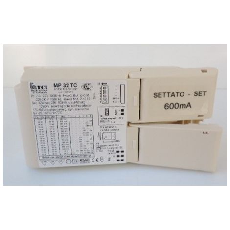 Transfo Alimentation électronique 32W 110-240Vac Sortie 600mA IP20 TARGETTI 1T3625 (1/4)