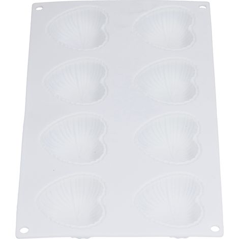 8-teilige herzförmige Silikon-Mousse-Kuchenform, Backwerkzeug für die Bäckerei (1/5)